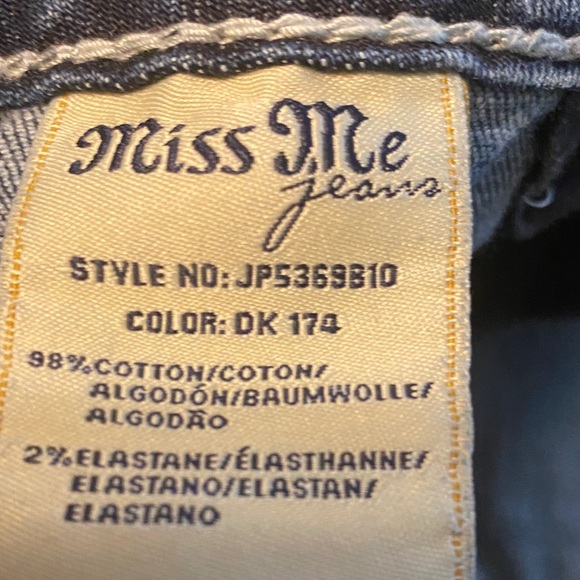 Miss Me Dark Blue Embellished Jeans - Picture 4 of 9